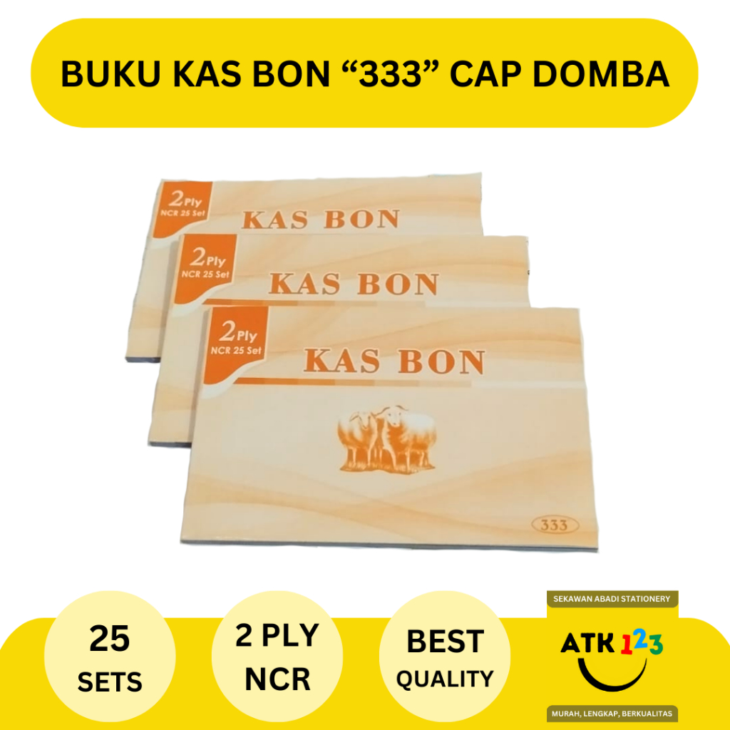 

Buku Kas Bon Kasbon NCR 2 Ply Rangkap 2 333 Cap Domba