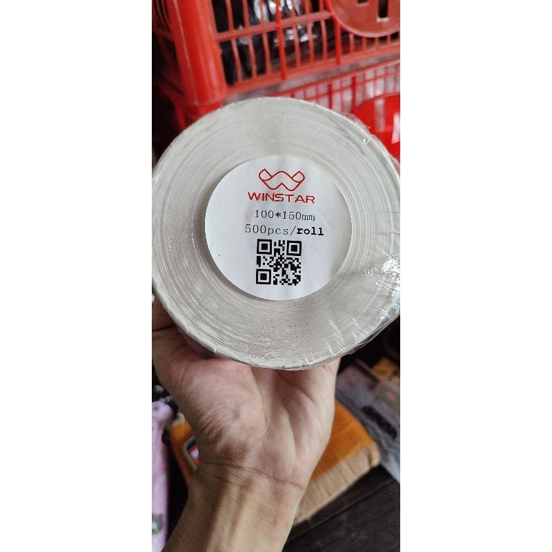

Kertas resi tulisan lebih tebal thermal Kertas cetak resi Shopee cetak resi size 100x150 mm isi 500 pcs murah kertas resi