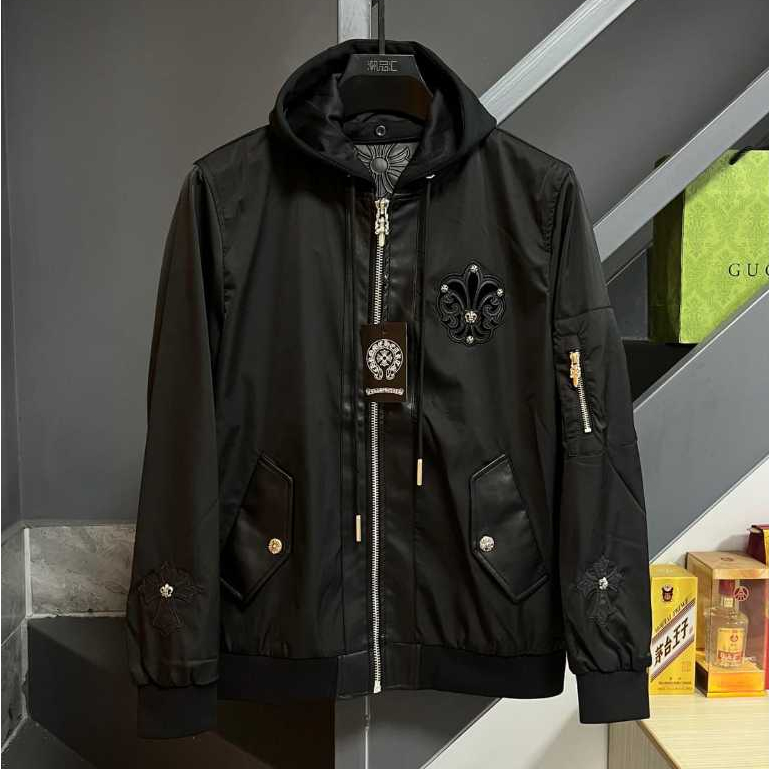 jaket chrome hearts pria terbaru jacket branded new edition - 01