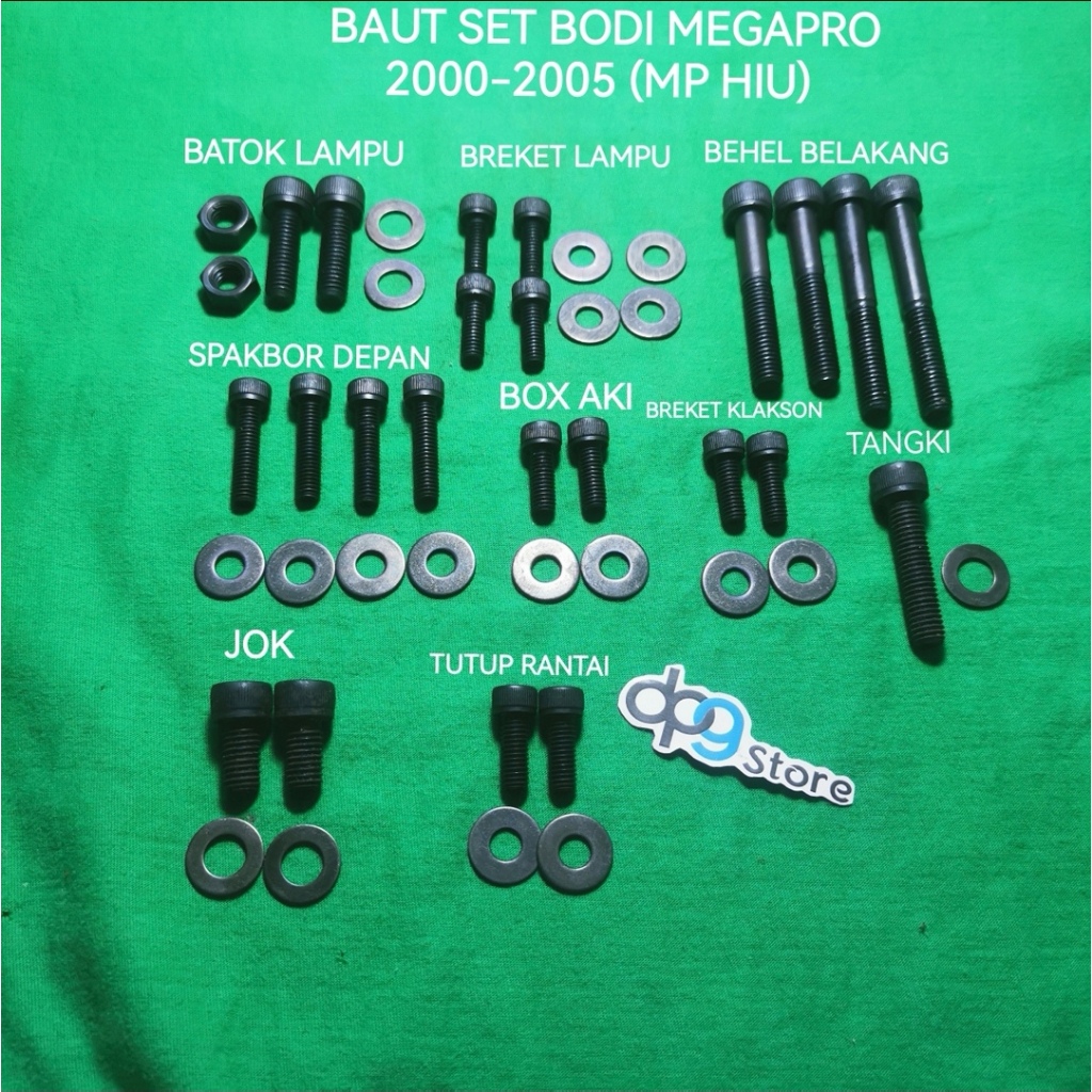 BAUT SET BODI MP MEGAPRO 2000-2005 MP HIU L BAJA