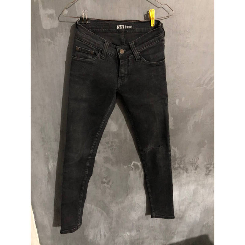 Celana Panjang Denim NTF Jeans Hitam