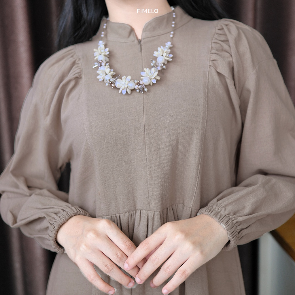 FREE ONGKIR FIMELO RISYA TUNIK (TUNIK WANITA POLOS LENGAN PANJANG)