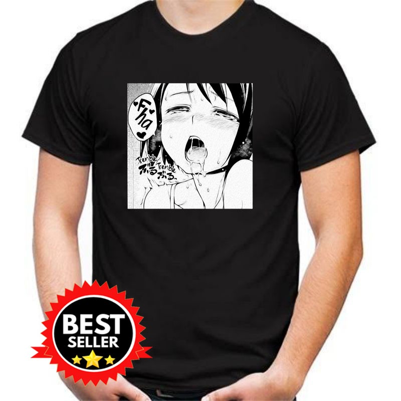 T-Shirt Ahegao Manga Anime Sexy design art Kaos