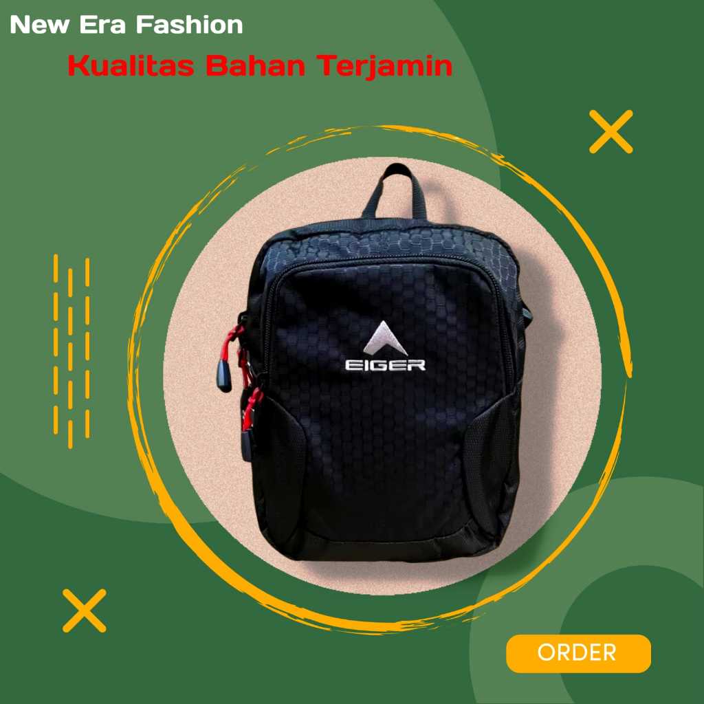 Promo Tas Selempang Pria Waistbag Slinbag Eiger1003 Terbaru / Tas Bahu Cowok Hp Kamera / Tas selempa