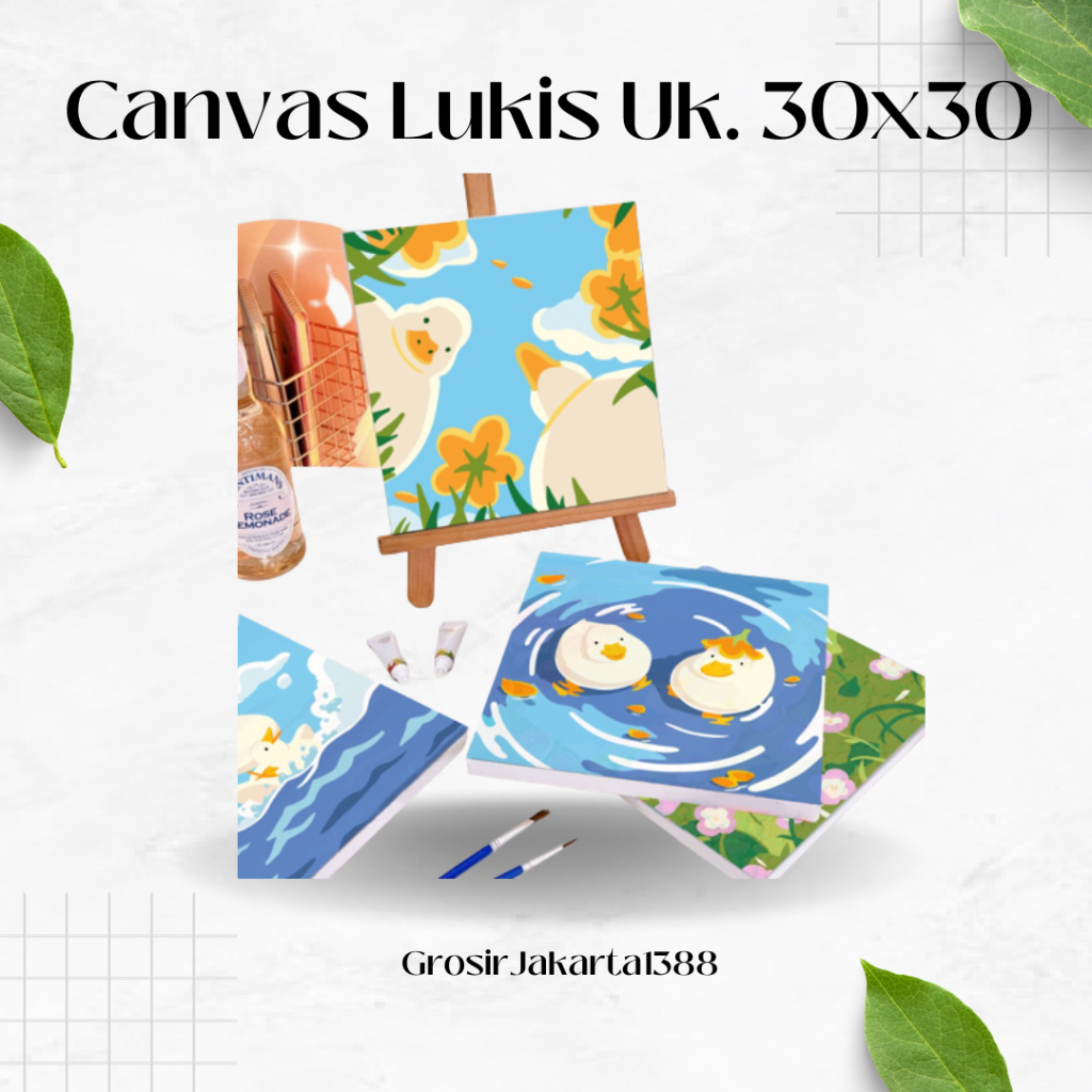 

Canvas Lukis Anak Uk 30x30 Canvas Painting By Number / Cat Lukis Kuas Kanvas Lukis Tangan