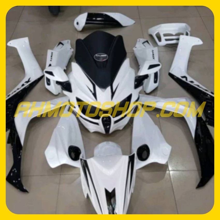 PAKET FULL BODY CUSTOM NMAX PREDATOR HITAM PUTIH