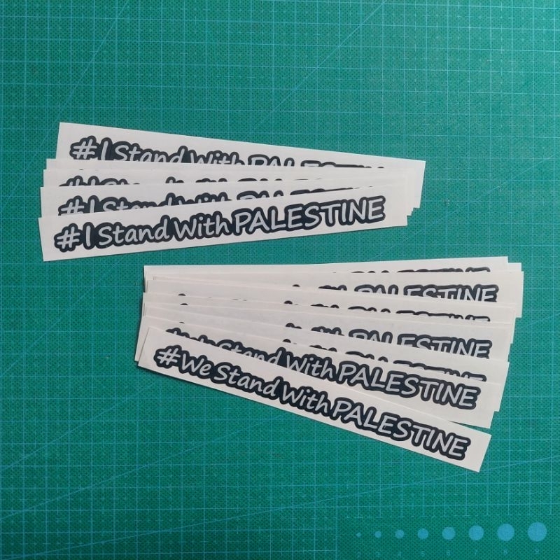

Stiker We Stand With PALESTINE