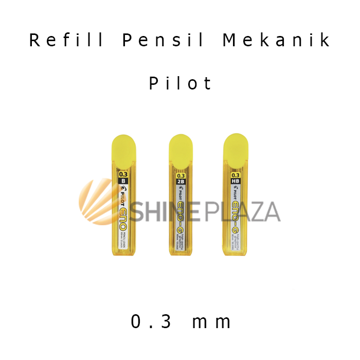 

Refill Isi Pensil Mekanik Pilot ENOG B 2B HB 0.3mm - Pencil Lead Pilot 0,3 mm