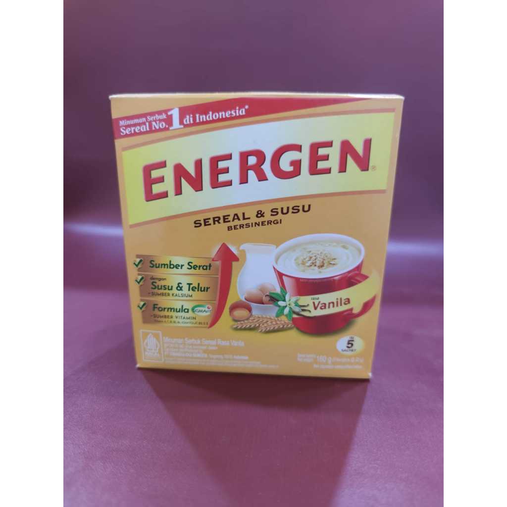 

Energen Susu Sereal Rasa Vanila 175gr (isi 5 pcs ) - Susu Sereal Energen
