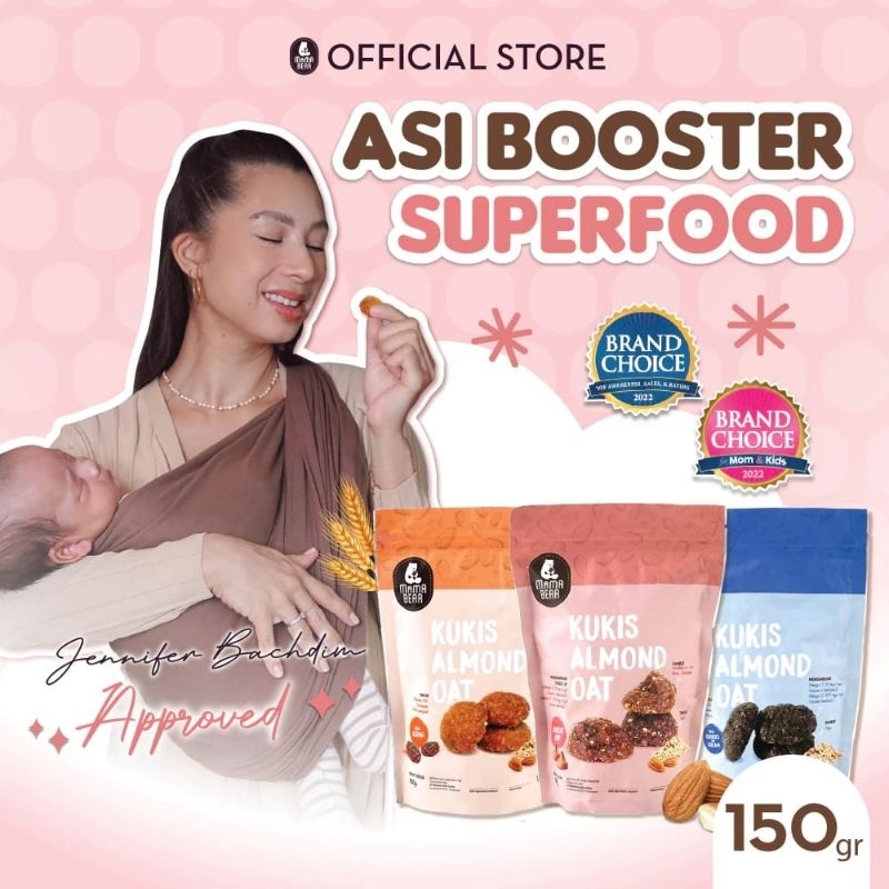 MAMABEAR - Kukis Almond - Kukis Asi Booster Pelancar