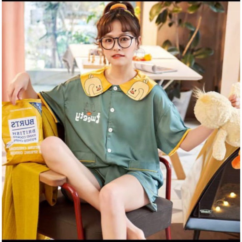 Ale.Cloth - Baju tidur HP import kerah korea tweety