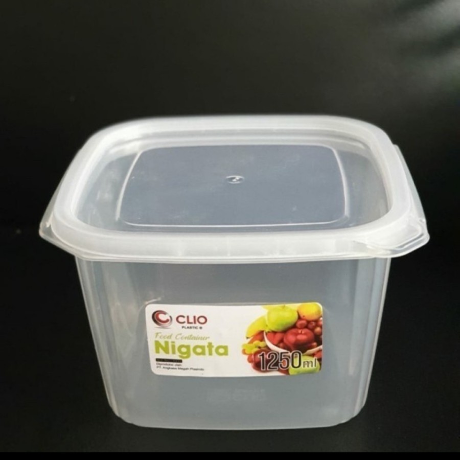 Toples kecil Plastik - Nigata 1250 mil - Food Container - Kotak 8421 CLIO Murah