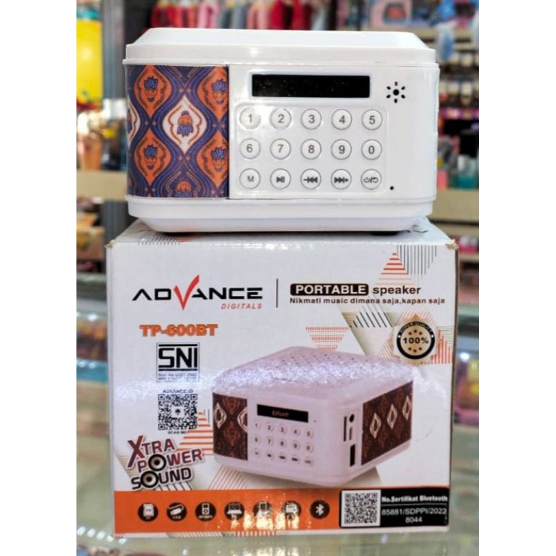 SPEAKER AL-QURAN MUROTTAL / MUROTTAL TP600BT MOTIF BATIK 30JUZ DAN TERJEMAHAN