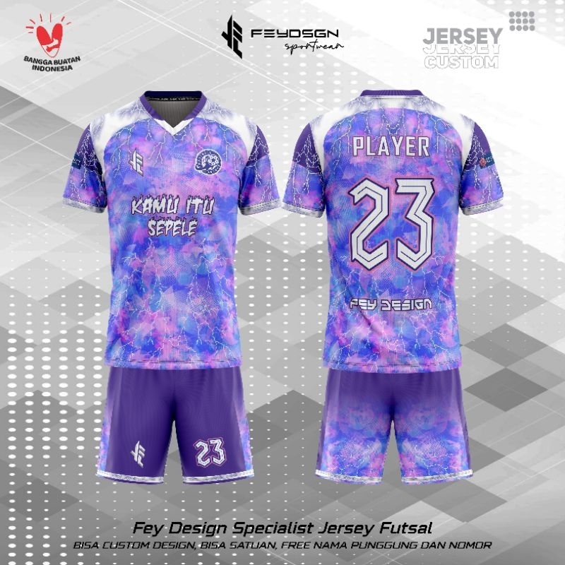 [ BISA SATUAN ] Jersey Futsal/sepak Bola Custom free nick name, nomor. sponsor