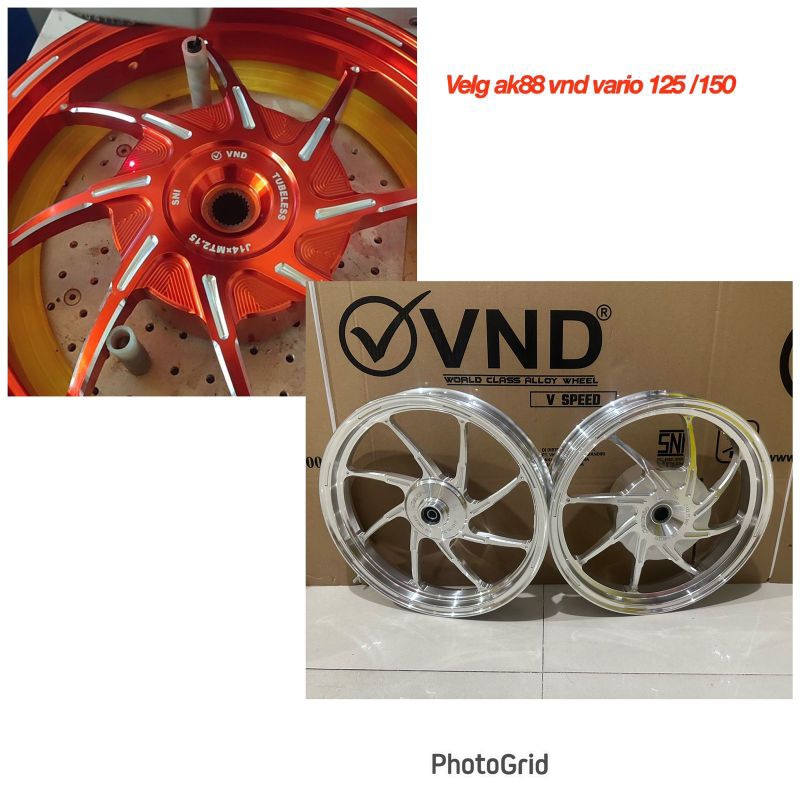 VELG /PELEK RECING VND AK 88 VARIO 125/150 UK 185/215-14