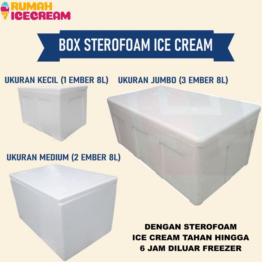 

BAYAR DITEMPAT ✅ Box Sterofoam Ice Cream