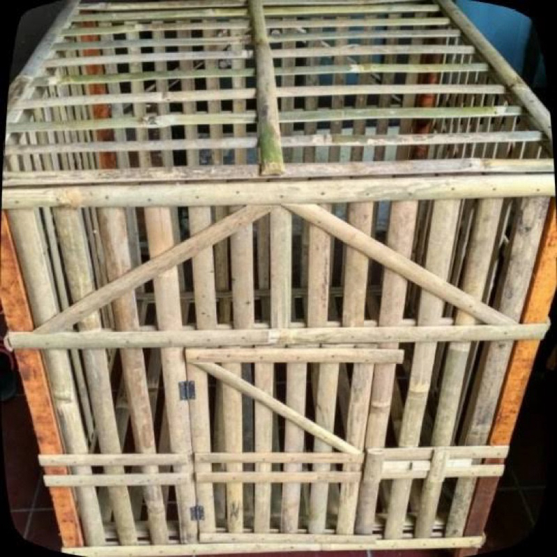 KANDANG AYAM BAMBU SIZE 70x70x70 CM