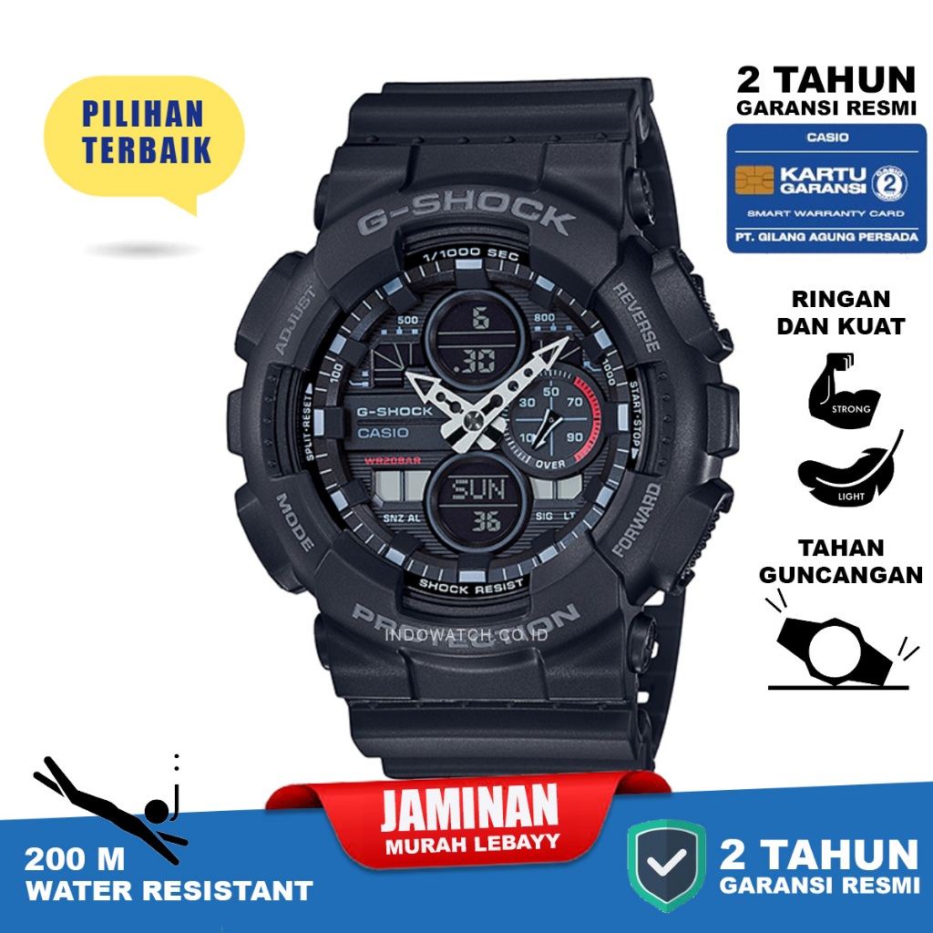 Casio G-shock GA-140-1A1 g shock ga140 ga 140 original garansi resmi