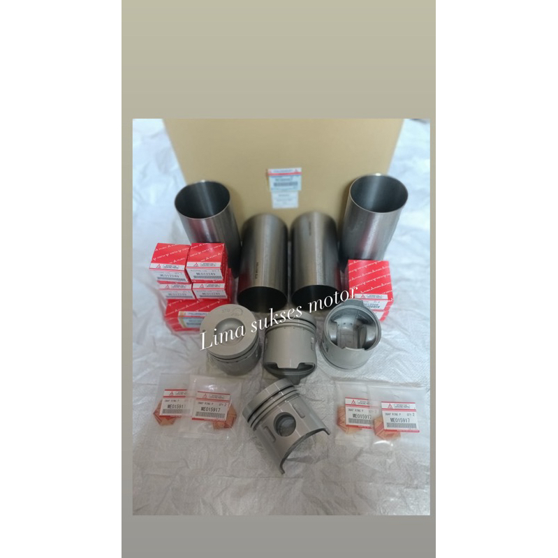 LINER KIT LINER SET BORING SET MITSUBISHI PS100 PS 100 4D31 ME999462 KOMPLIT ORIGINAL