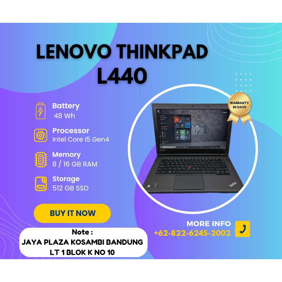 Laptop Lenovo Thinkpad L440 Intel Core I5
