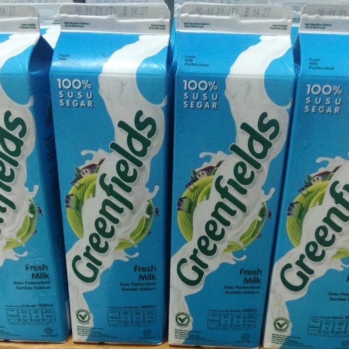 

DISKON!!!!!!!✅ Susu Green fields Fresh Milk 1000ML / 1 LITER.