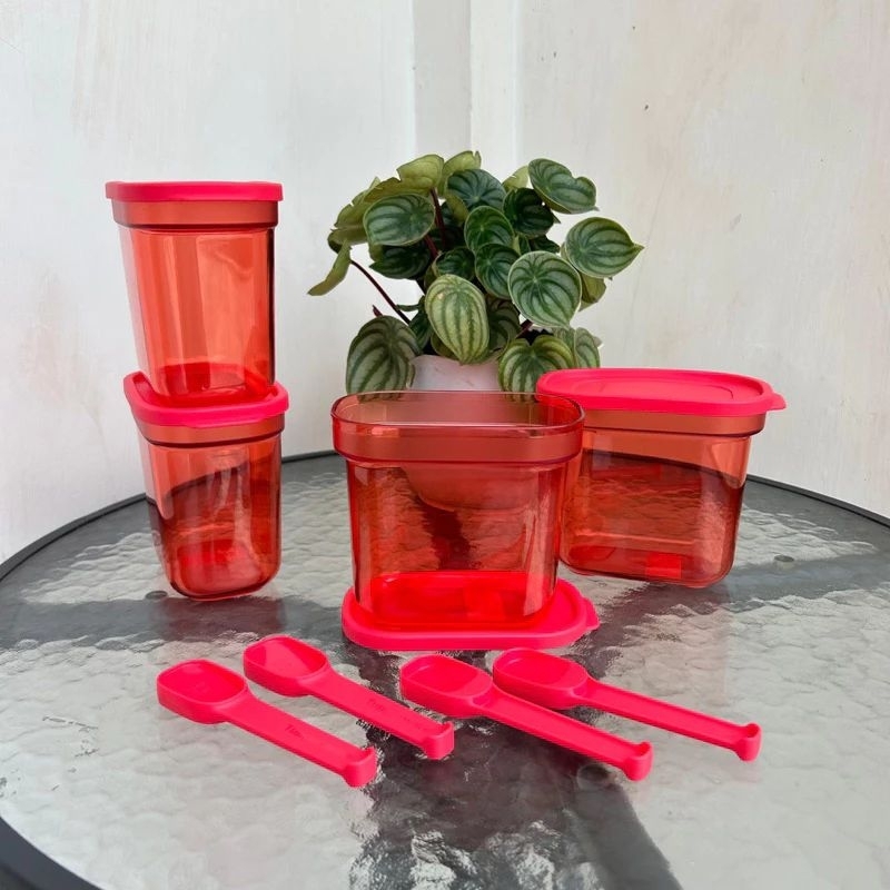 Umami Tupperware wadah gula, kopi, susu dengan sendok