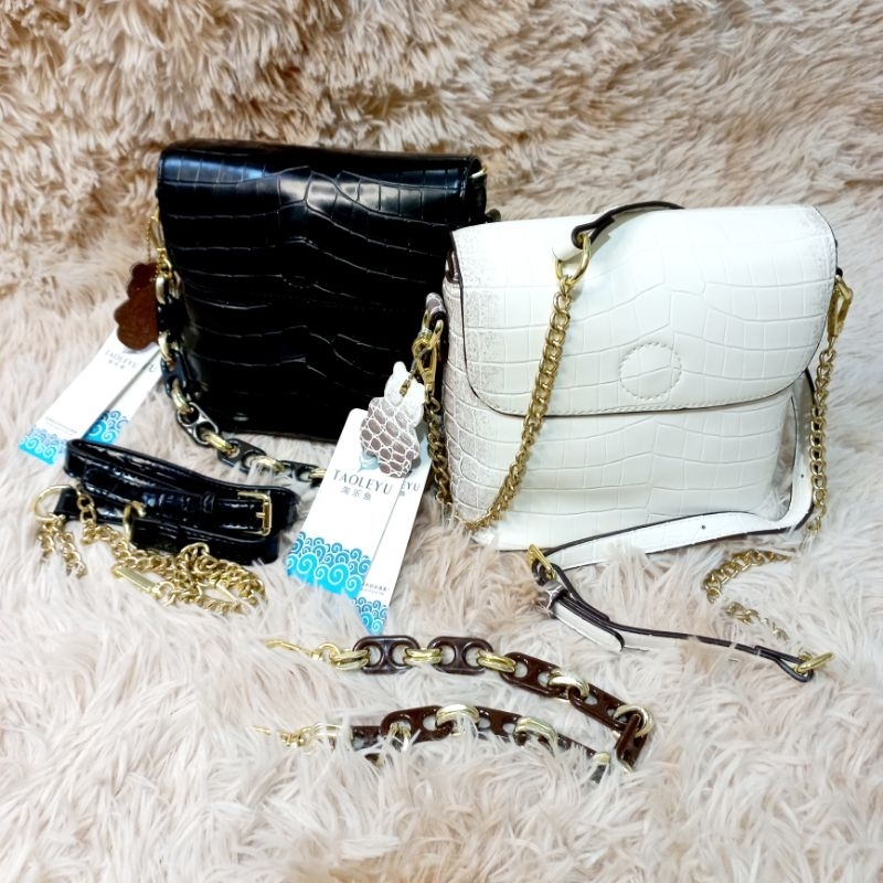 Tas Selempang Wanita / Shoulder Bag Croco TLY 9757