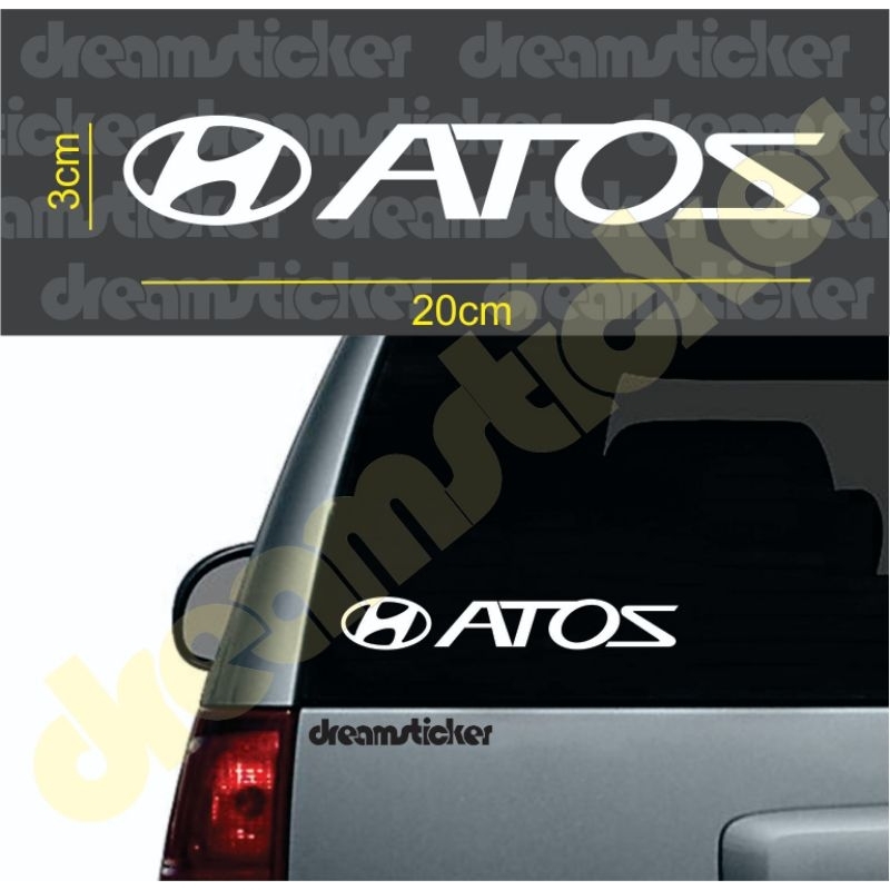 Cutting Sticker Mobil Hyundai Atoz Stiker