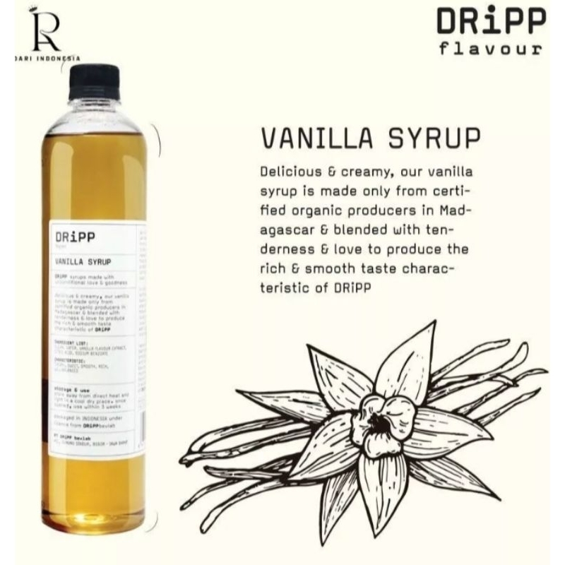 

DRIPP - Minuman Syrup Rasa Vanilla 760ml