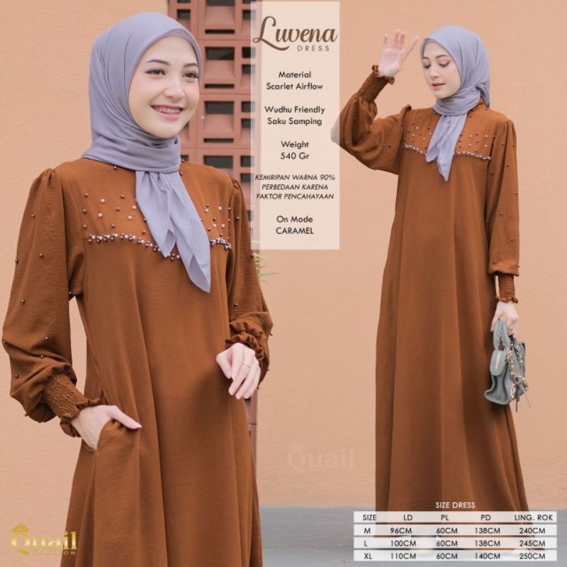 Dress Luvena ori Quail Hijab