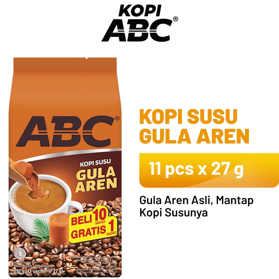 

ABC Kopi Susu Gula Aren 1 Pack (11 x 27 gr)