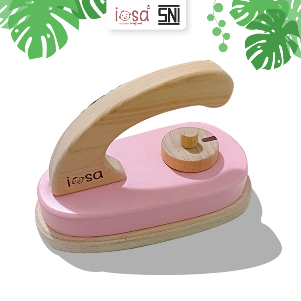 iosa Setrika Kayu Mainan / Laundry Toys Set