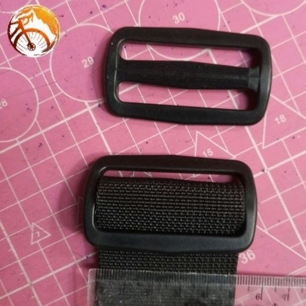 Ring jalan-ring geser tas tali webbing 5cm