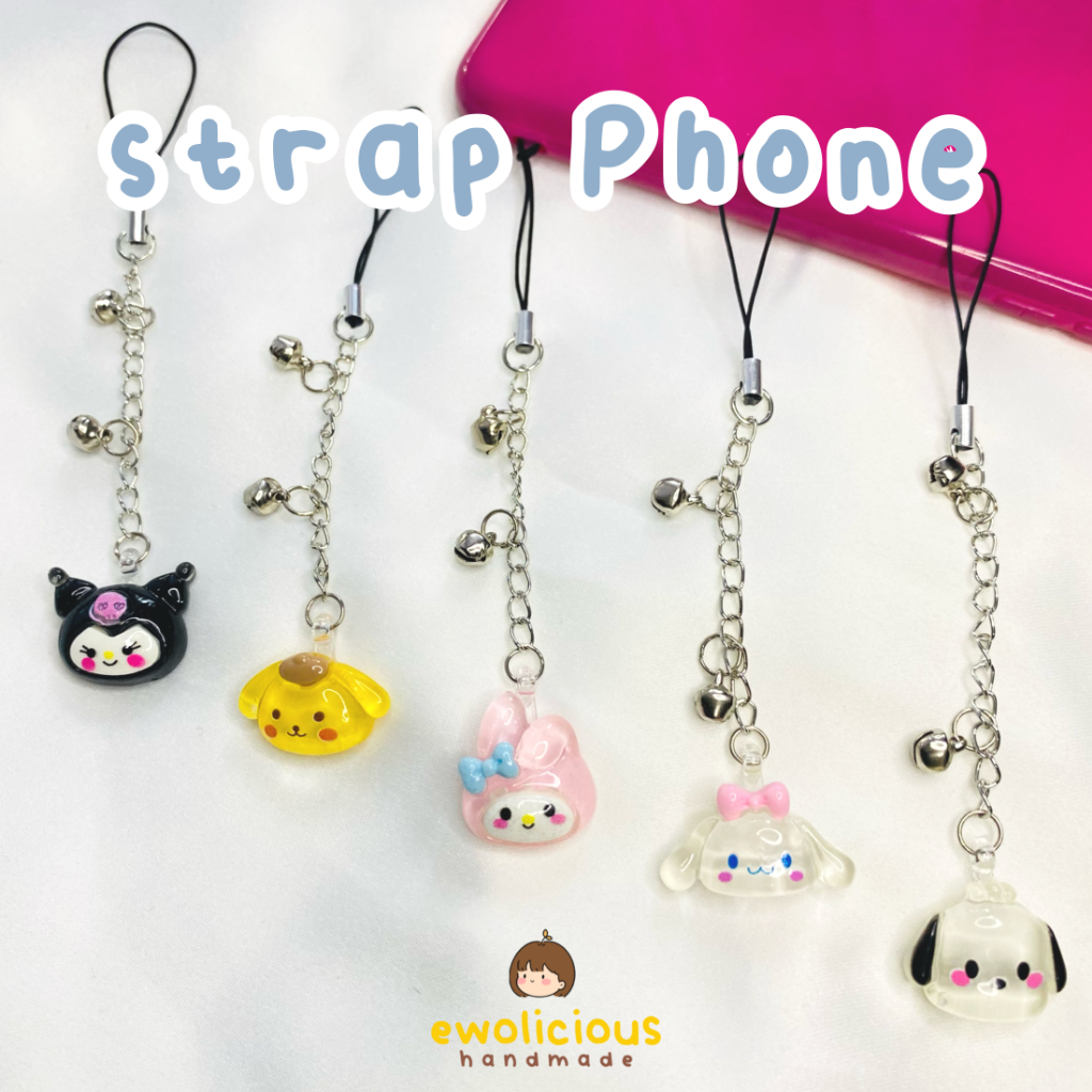 STRAP PHONE by Ewolicious | Gantungan HP Clay Kerincing