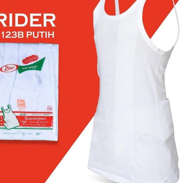 Terlaku. SINGLET PRIA RIDER R123BS HARGA GROSIR WARNA PUTIH KAOS DALAM PRIA.
