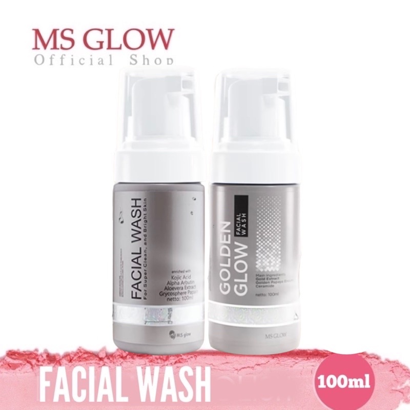 MS Glow facial Wash Sabun Wajah Pria Wanita Muka Glowing Original Barcode Membersihkan Kulit Menyeim