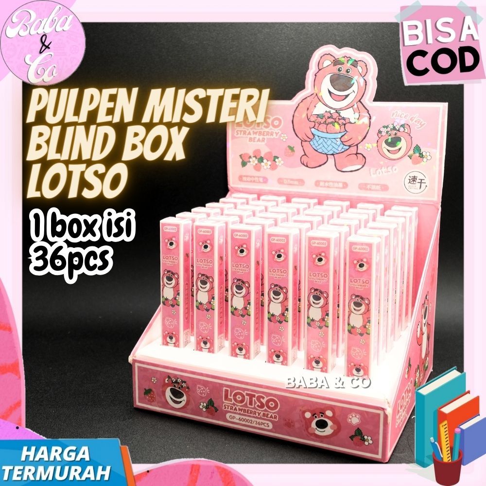 

1 SET 36 Box PULPEN LOTSO MISTERI BLIND BOX UNIK LUCU PEN LOTSO MISTERI MURAH PULPEN MYSTERY LOTSO LUCKY BOX LOTSO
