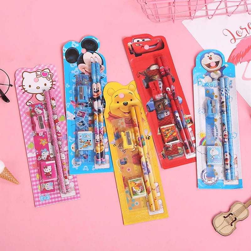 

COD - RL - Alat Tulis Karakter 5 in 1 Set Alat Tulis Sekolah Karakter
