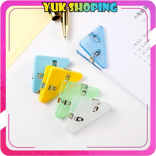 

✧YUKSHOPING✧ Klip Sudut Kertas Segitiga/Klip Sudut Kertas Segitiga Warna S115