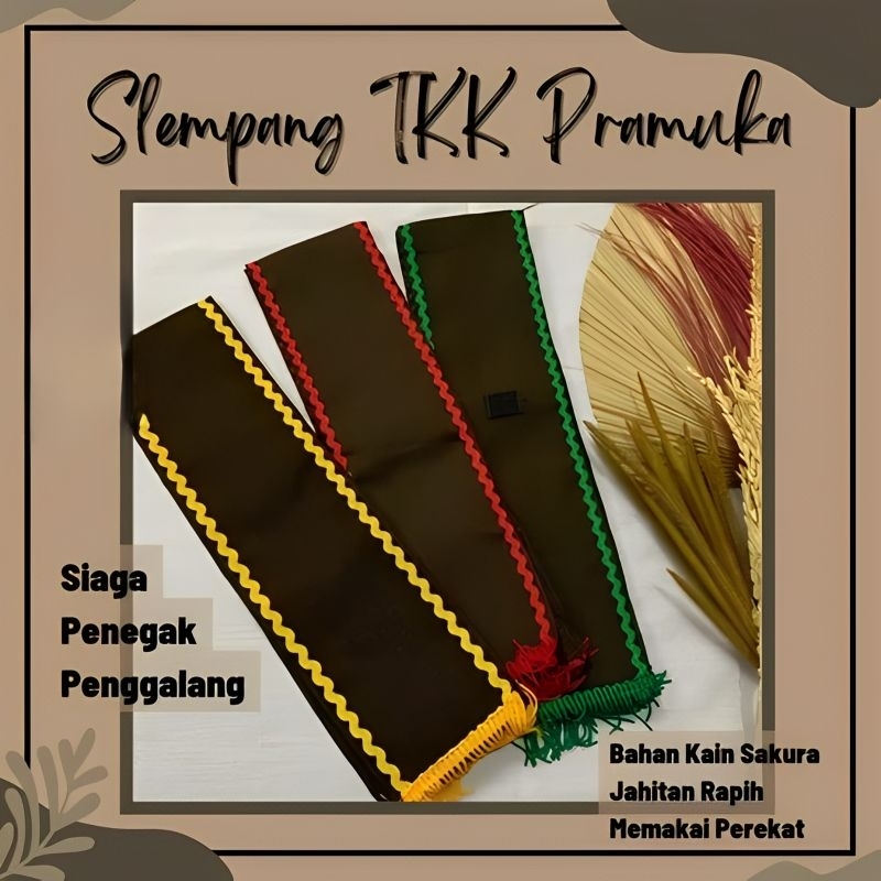 Selempang Tetampan TKK Pramuka Siaga Penggalang Penegak - Penggalang/Merah PenegakKuning SiagaHijau