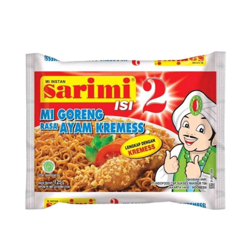 

(KHUSUS BATAM) MIE INSTAN SARIMI GORENG ISI 2 RASA AYAM KREMES