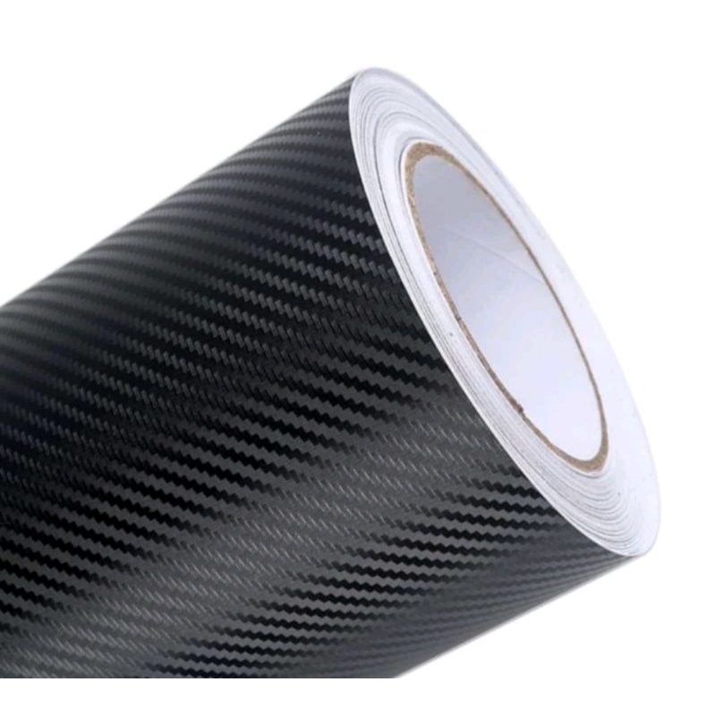 skotlet stiker motor mobil carbon 3D lebar 152cm