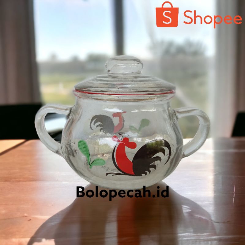 Teko Poci kaca motif ayam jago