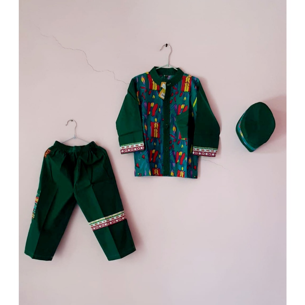 Baju Muslim Koko Anak Laki-Laki KEKE 3 Tahun