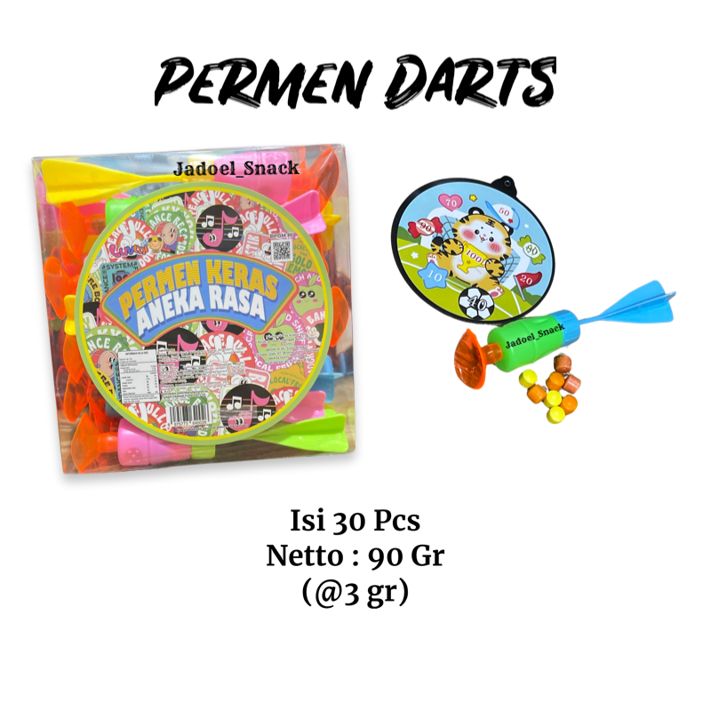 

GROSIR - Permen Darts 30 x 3 Gr Rasa Buah by Jadoel_Snack