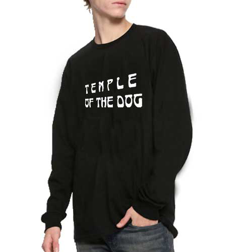 Kaos Tangan Panjang Temple of The Dog Tshirt 100% Cotton Black Kombed 30s