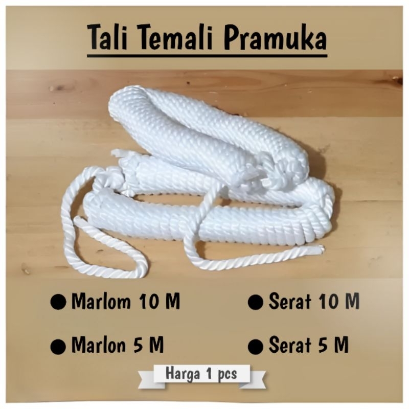 

PACK/10 pcs Tali Temali/ Tali Pramuka Tali Bidai untuk Pramuka SD SMP SMA Marlon Serat Murah