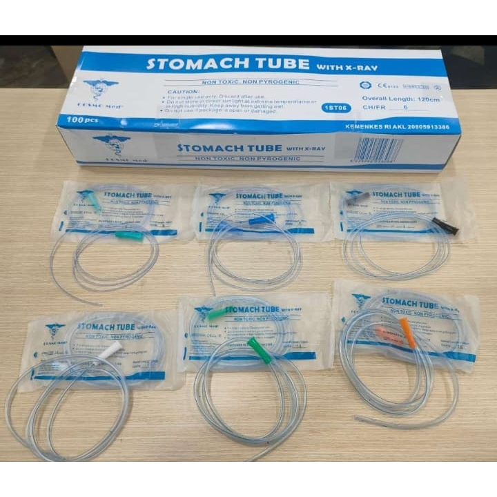 Cosmomed Stomach Tube NGT Selang Sonde 6,8,10,12,14,16 Fr 120cm