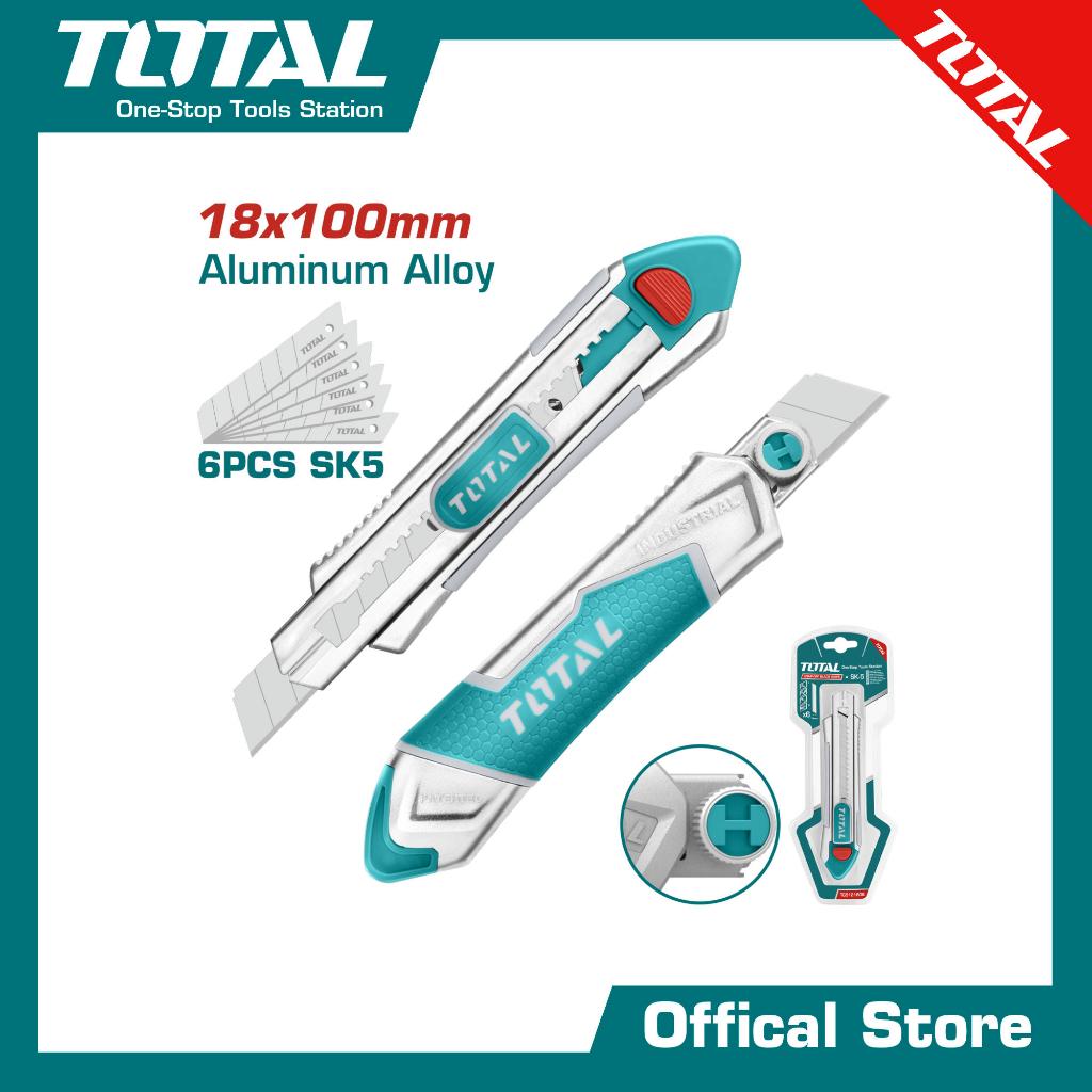 

TOTAL Cutter/Snap-off blade knife TG5121806 18mmx100mm