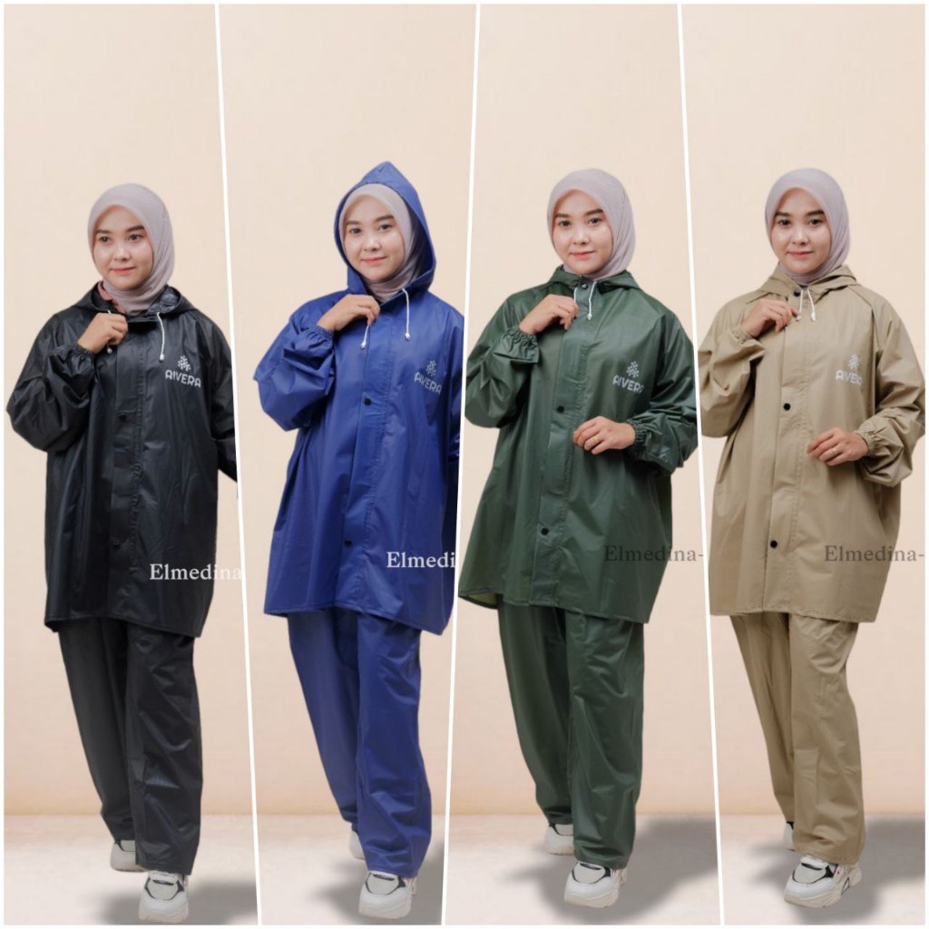 Mantel Jas Hujan Dewasa Tebal Dan Kuat Pria Wanita Bahan Pvc Karet Anti Sobek Banyak Pilihan Warna G
